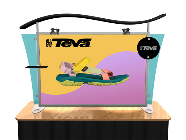 Sacagawea Hybrid Tabletop Display with Arch Header